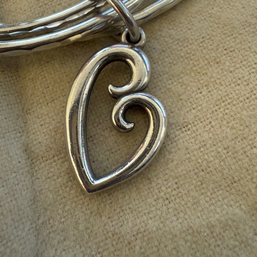 James Avery Mother's Love Bangle Bracelet Sterling Silver- size small - Picture 4 of 8